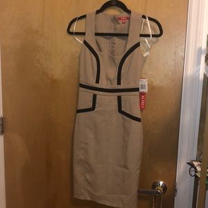 XOXO NWT tan and black cocktail dress
